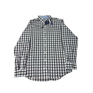 NWT IZOD Big & Tall Premium Essentials Natural‎ Stretch Plaid Shirt Large